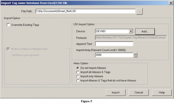 Import tag name