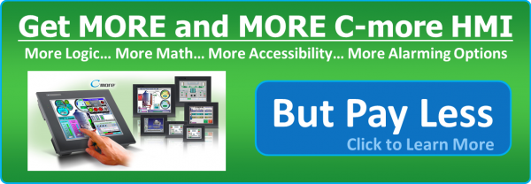 Get More and More C-more HMI CTA green