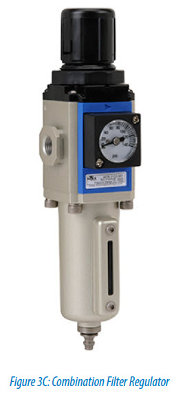Pneumatic Air Preparation Combination Filter Regulator