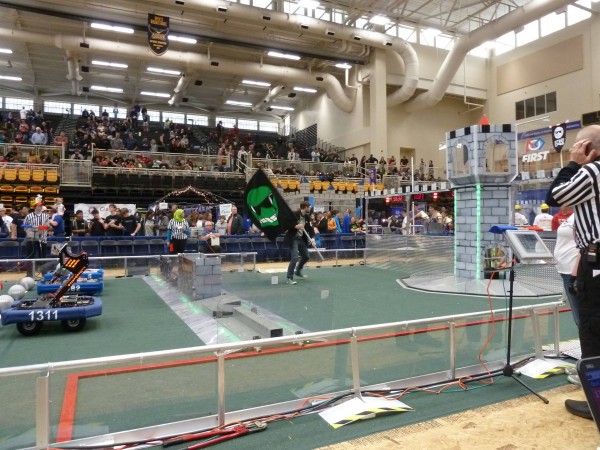 Team Otto flag at competition