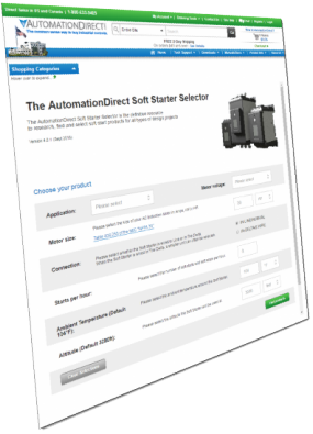 soft starter selector tool