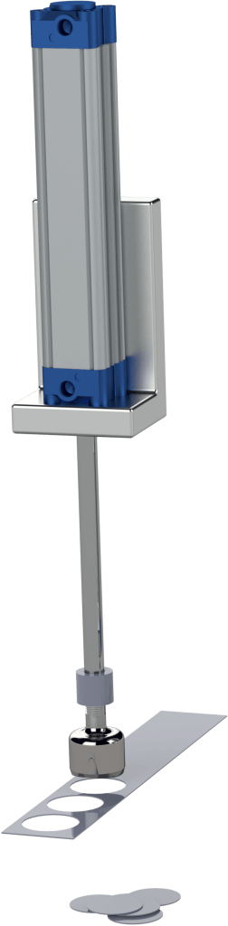 shafted cylinder disk punch