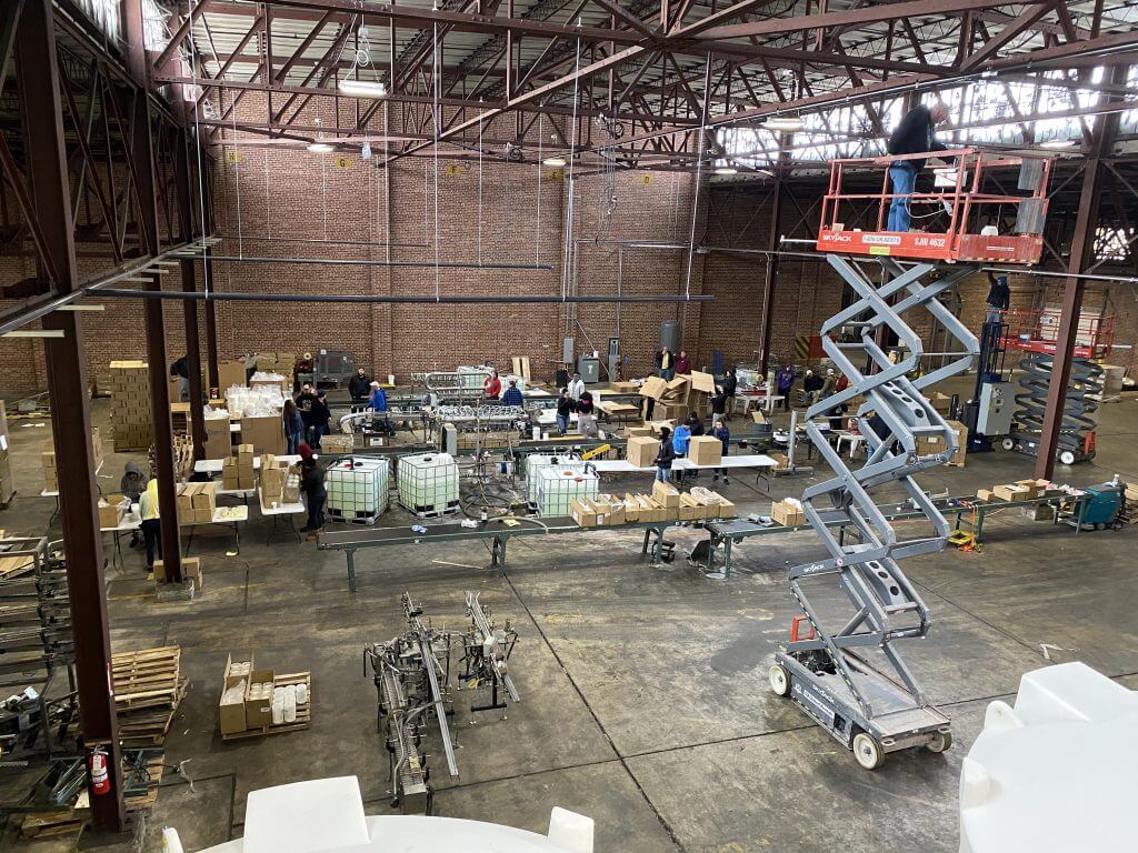 Empty warehouse space at RockHill Mechanical Corp