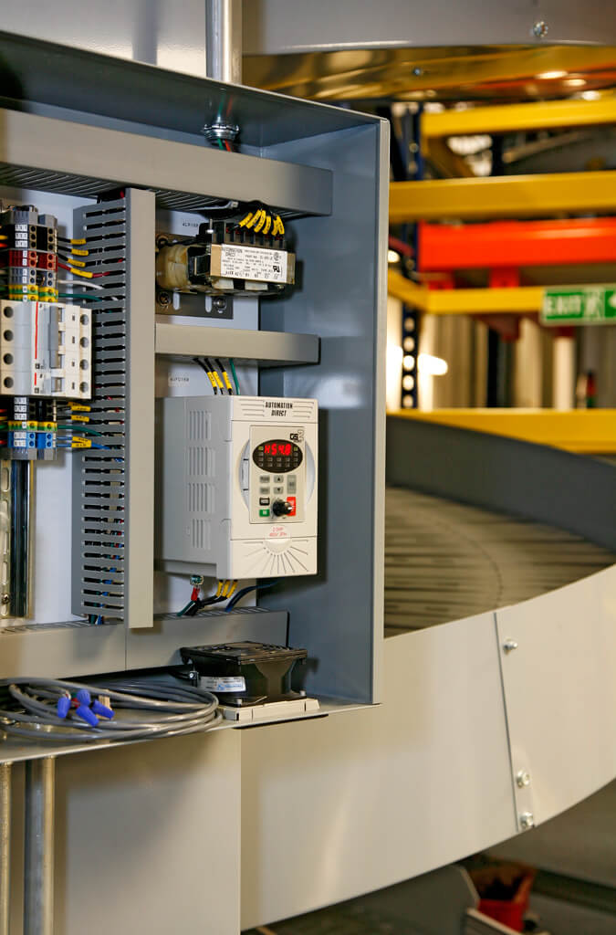 vfd featured in a control panel 