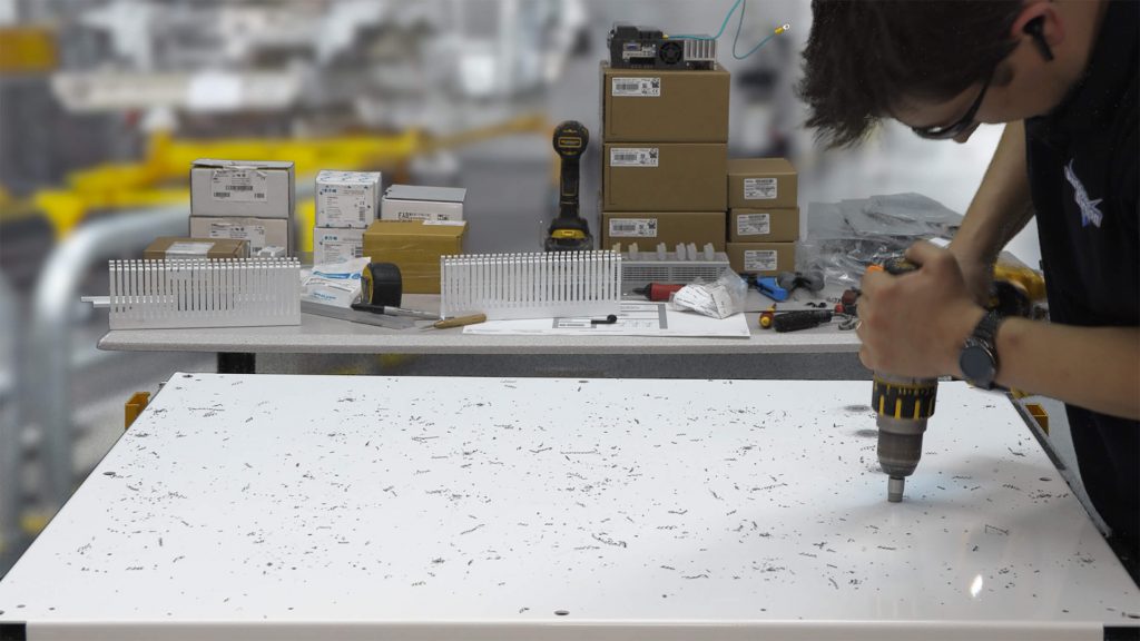 assembling a control cabinet