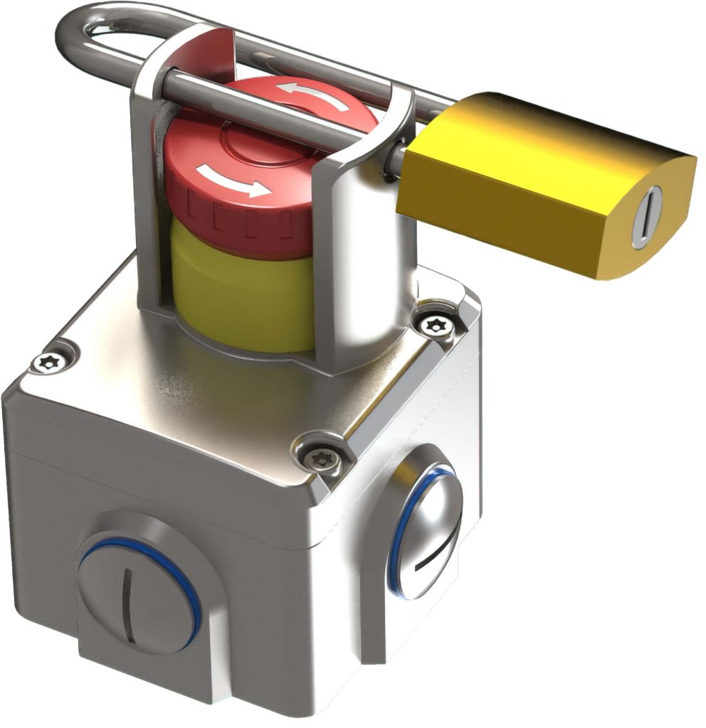 Lock-out-tag-out device 