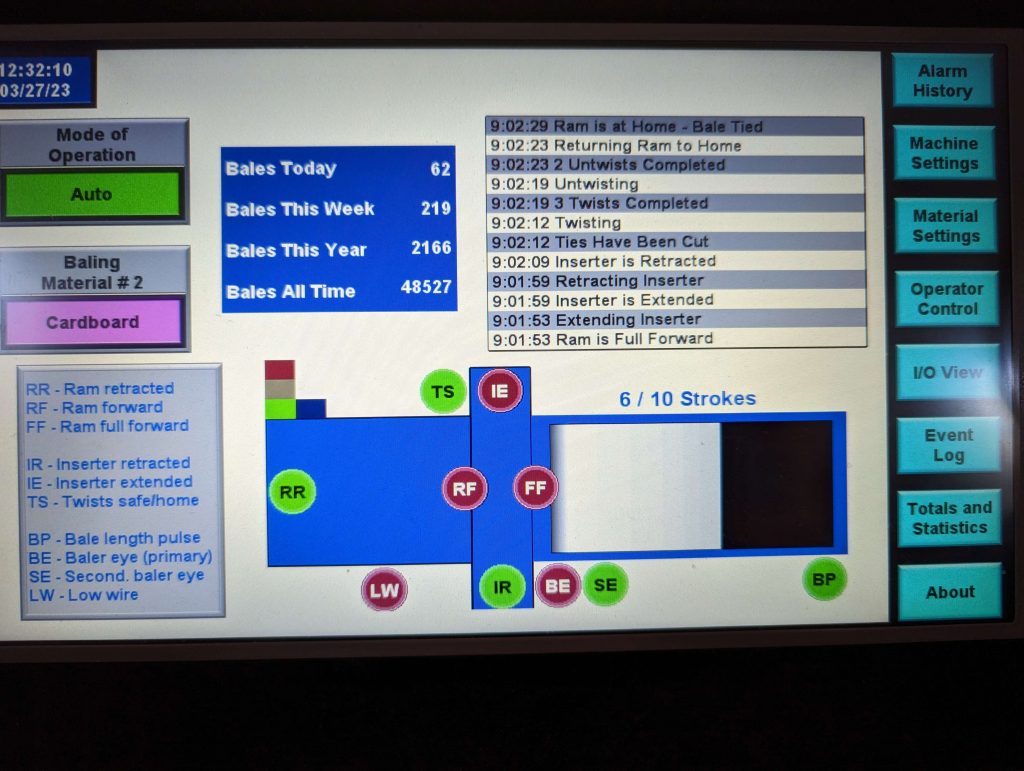 HMI screen 1
