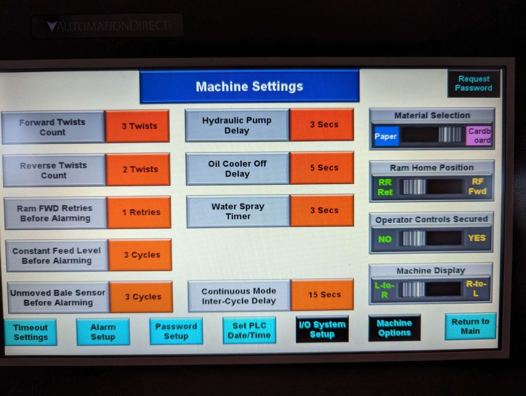 HMI screen 2
