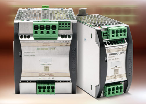RHINO PRO PSRP and RHINO TOUGH PSRT series power supplies
