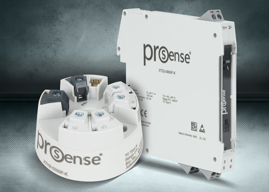 AutomationDirect has added ProSense XTD2/XTH2 series fixed-range temperature transmitters that convert a variety of temperature sensor input types into precise signals for PLCs, meters, or controllers.