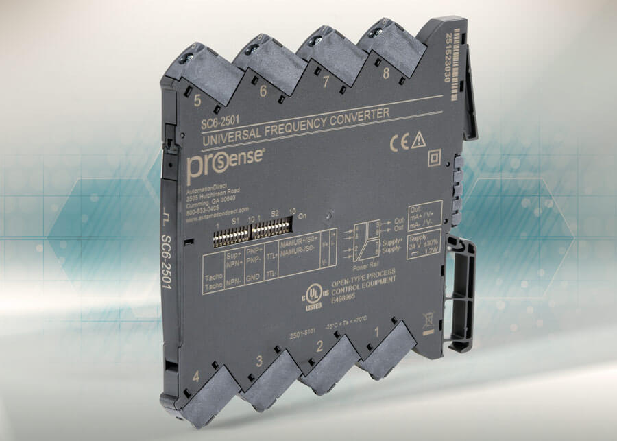 ProSense SC6 Series High Density Pulse Isolators and Frequency Input Signal Conditioners from AutomationDirect.