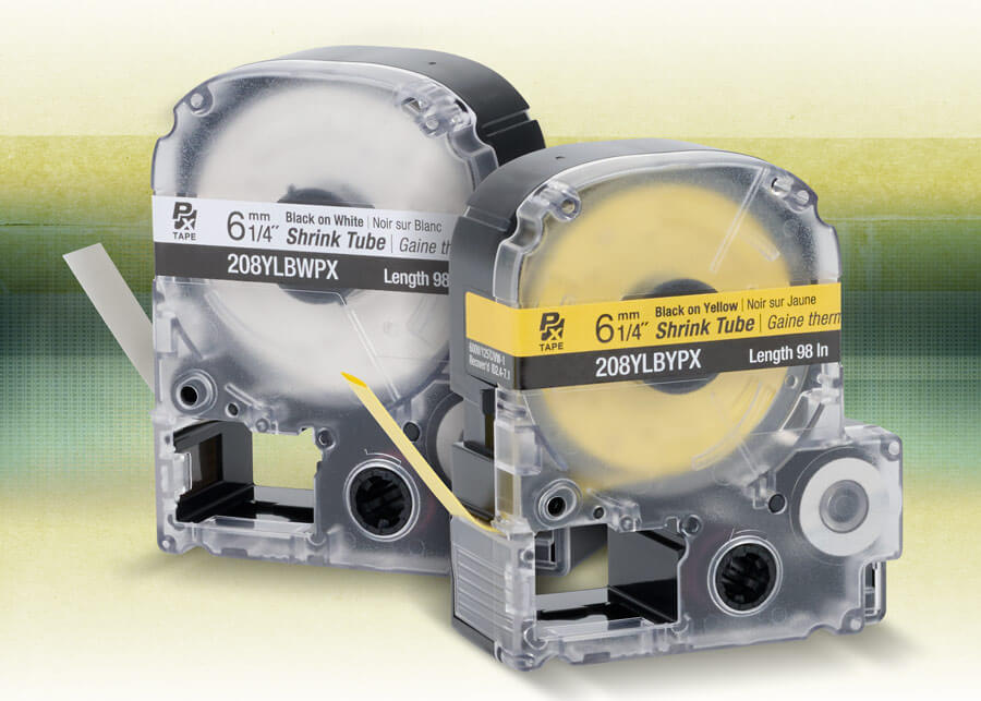 Epson LabelWorks heat-shrink tube labels