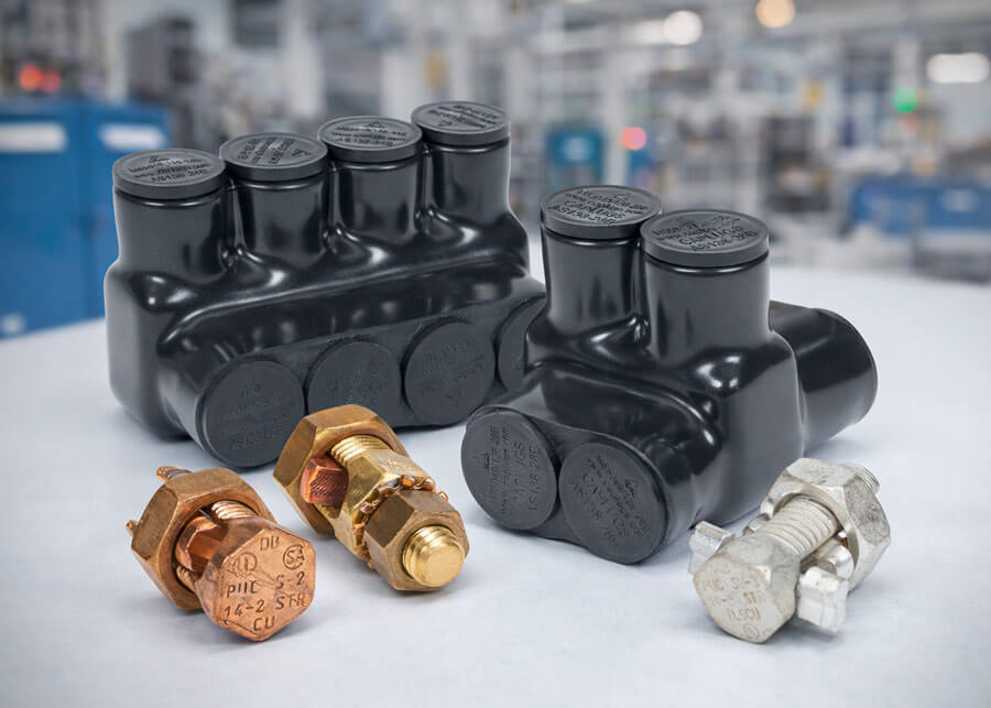 Penn-Union Split Bolts, Power Bars, Service Connectors