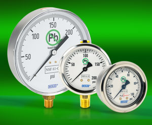 WIKA NSF-Certified Pressure Gauges and Potable Water Needle Valves