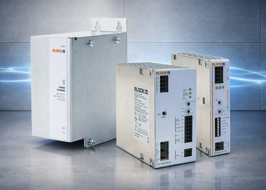 BLOCK DC uninterrupted power supply (UPS) devices and modules