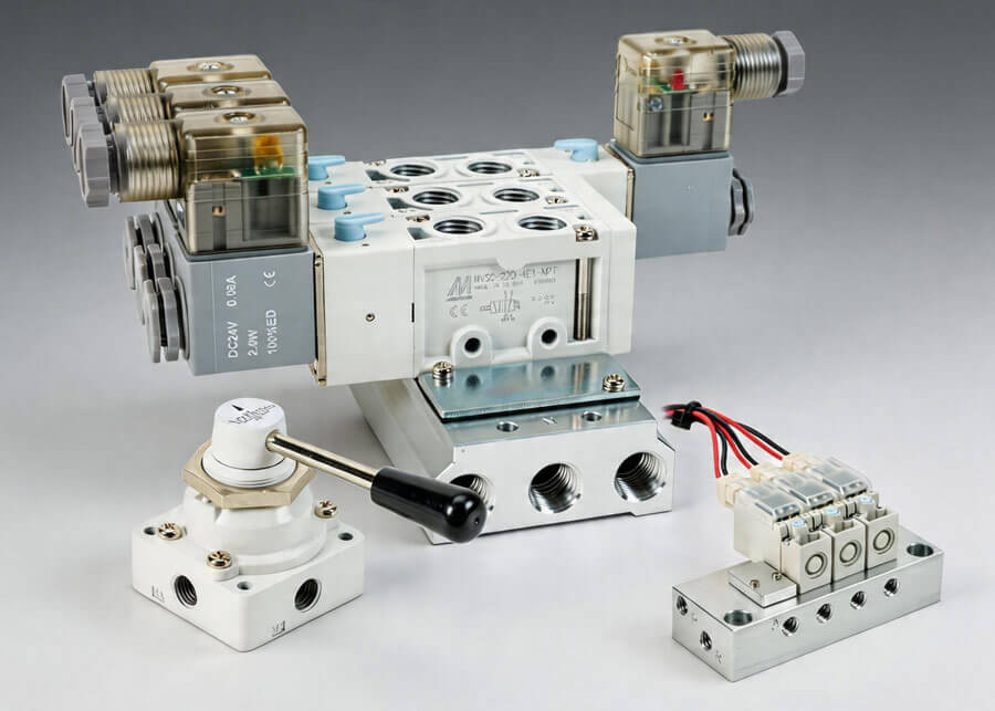 Mindman MVSC and MVSC1 directional control solenoid valves and manifolds