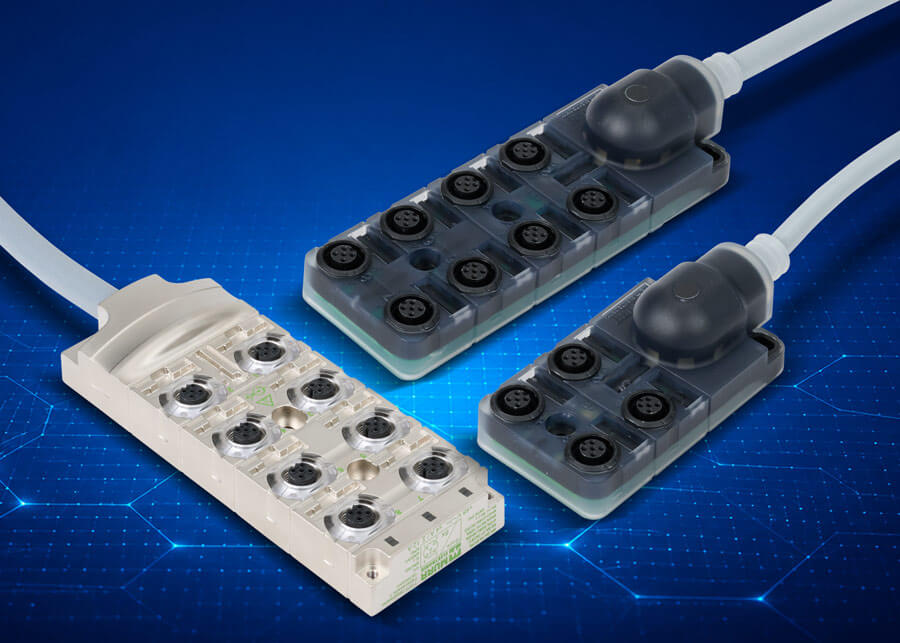 AutomationDirect has added more Murrelektronik Exact 12 passive distribution blocks that deliver a smarter, more efficient way to connect sensors and actuators and eliminate error-prone individual wiring in a compact, centralized solution.