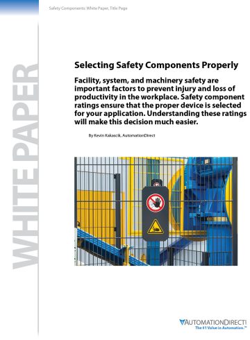 Selecting Safety Components Properly | White Paper