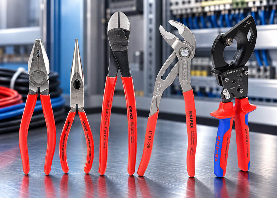 AutomationDirect now offers KNIPEX pliers that are professional-grade hand tools engineered for electricians, panel builders, plumbers, maintenance technicians, and automation professionals.