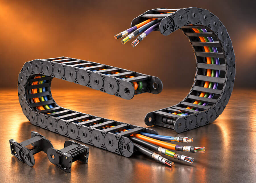 AutomationDirect now offers Murrplastik MP35 and MP45 series drag chains that are engineered to protect and organize cables and hoses.