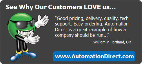 AutomationDirect Customer Comment