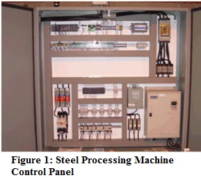 steel processing control panel