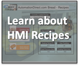 Learn About HMI Recipes