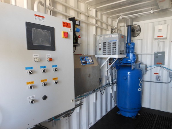 Inside the portable water treatment platform