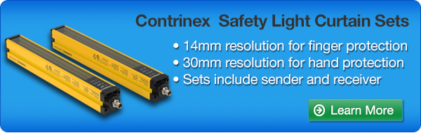 Learn more about Contrinex safety light curtain sets