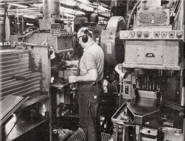 RACO press operator 1960s