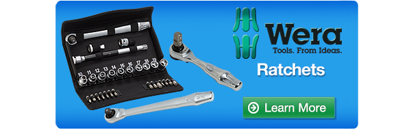 Learn more about our Wera metal ratchets