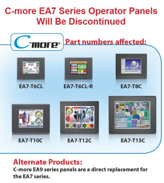 Product End of Life Announcement for C-more EA7 Series Operator Panels 2