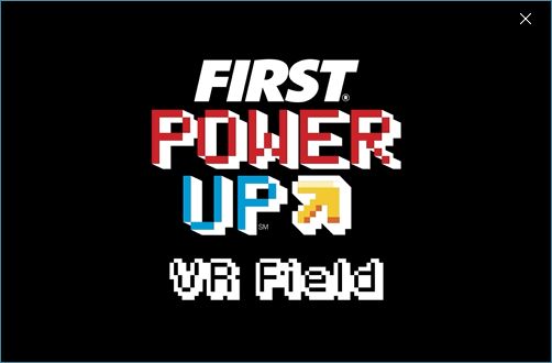 VR Simulation of the 2018 FIRST Robotics Power Up Game Field