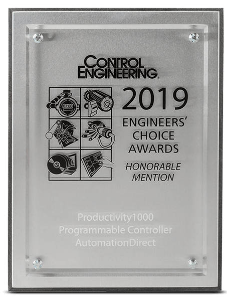 The P1000 Received Plant Engineering's 2018 Engineers’ Choice Bronze Award