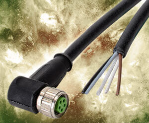 Quick-disconnect M8 cables and M12 field wireable connectors from AutomationDirect