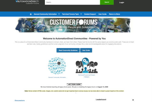 New Customer Community Forum