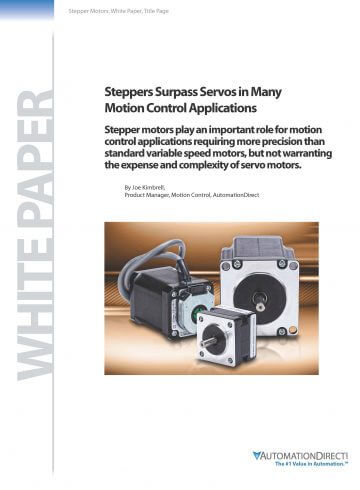 White Paper: When to Use Steppers for Motion Control