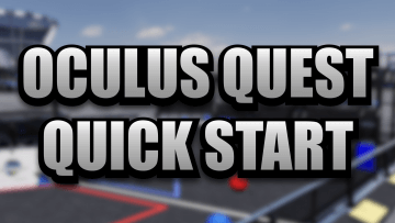 OCULUS QUEST VR Simulation of the 2022 FIRST Robotics RAPID REACT Game Field