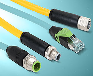 Murrelektronik M12 Data Cables, Power Cables, and Field Wireable Connectors from AutomationDirect