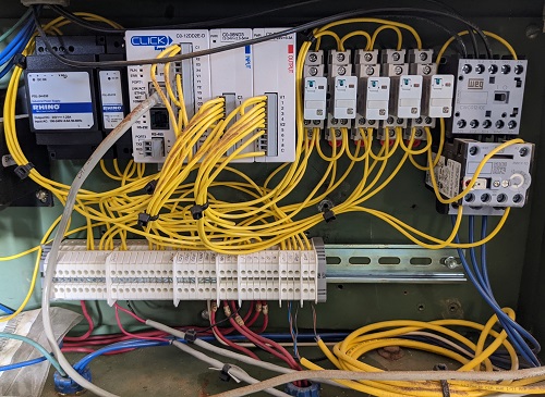 control panel with click plc