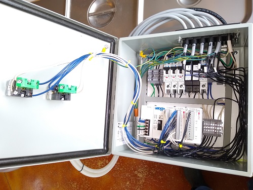 control panel with click plc 