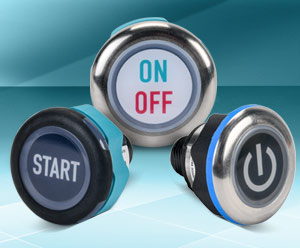 New Captron Caneo Series Capacitive Pushbuttons from AutomationDirect