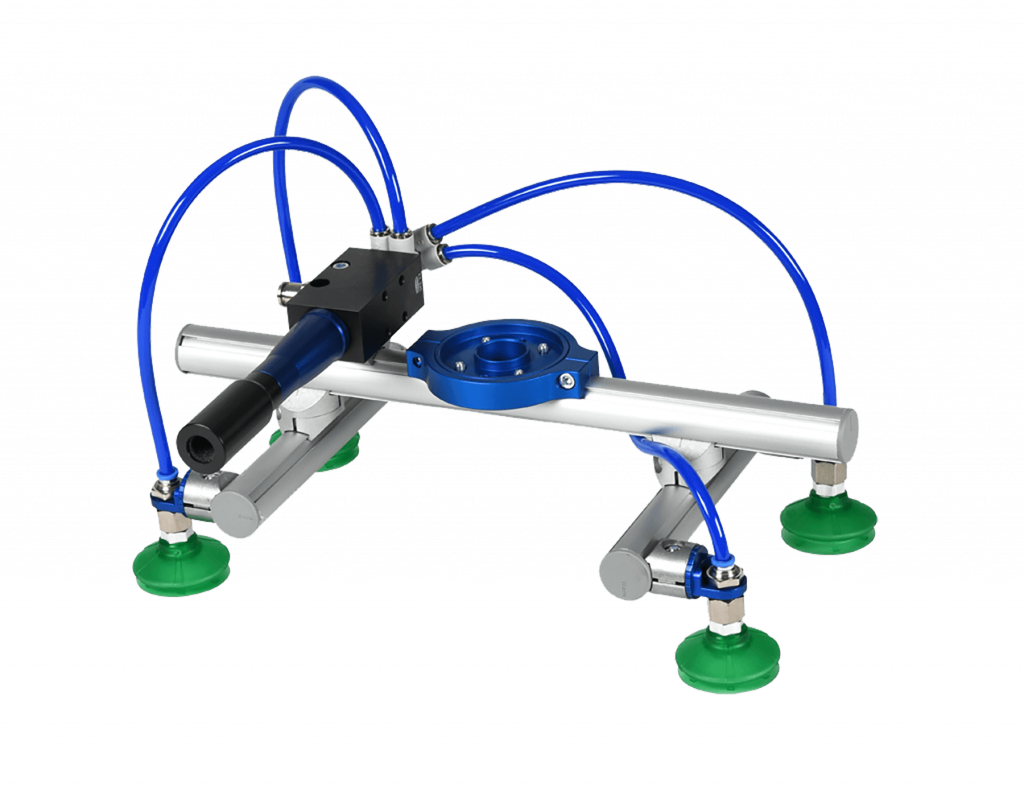 Vacuum gripper robot store arm