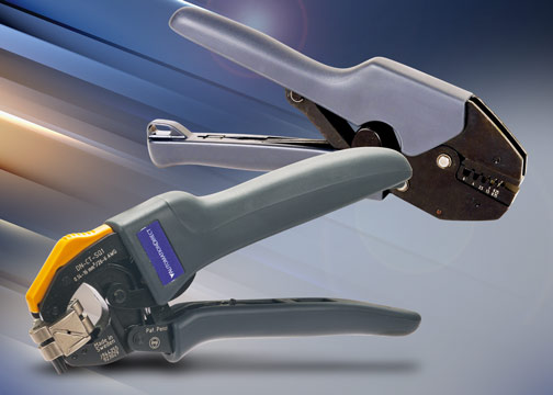 wire and cable cutting, stripping, and crimping tools