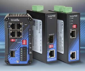 Stride SE3 Series Media Converters, PoE++ Ethernet Switch, and PoE++ Injectors from AutomationDirect