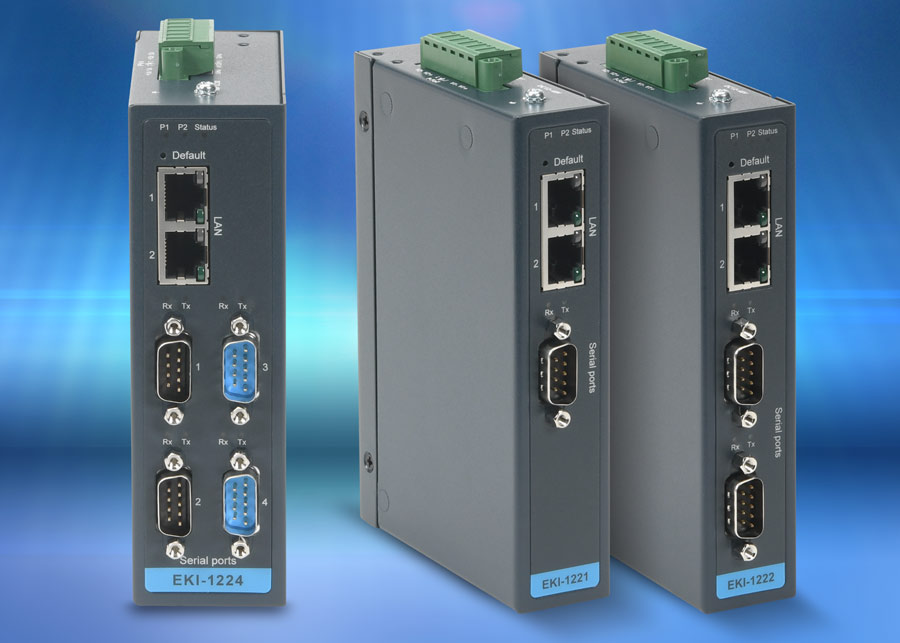 Advantech serial-to-Ethernet Modbus gateways