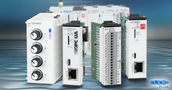 New Option Slot and Stackable I/O Modules for the CLICK PLC Family