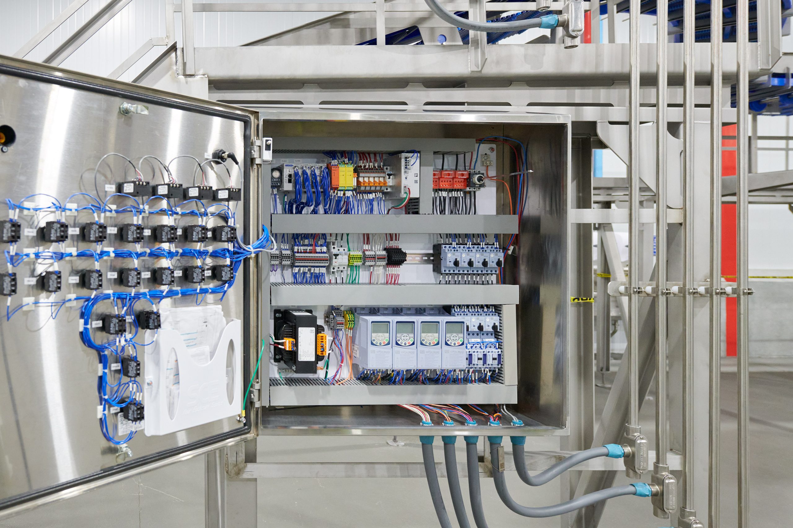 A VFD enclosure with CLICK PLC automation